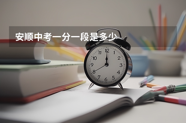 安顺中考一分一段是多少
