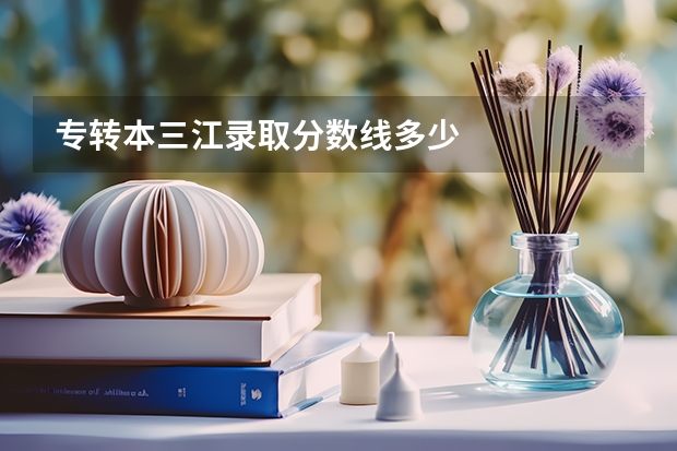 专转本三江录取分数线多少