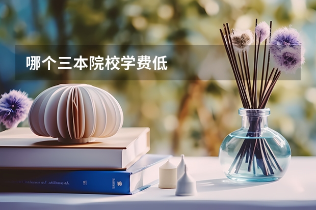 哪个三本院校学费低