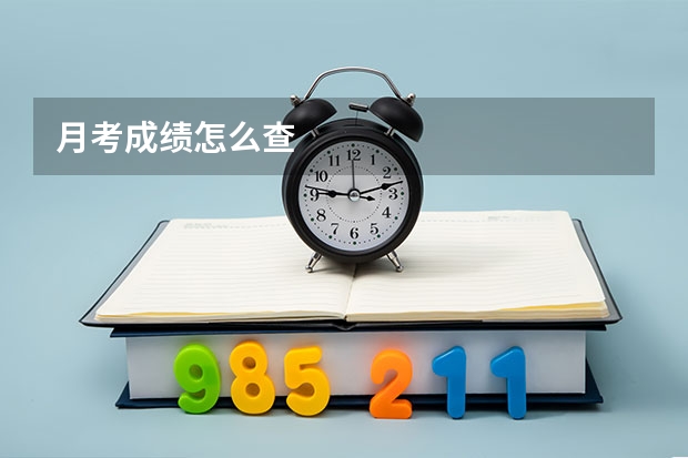 月考成绩怎么查