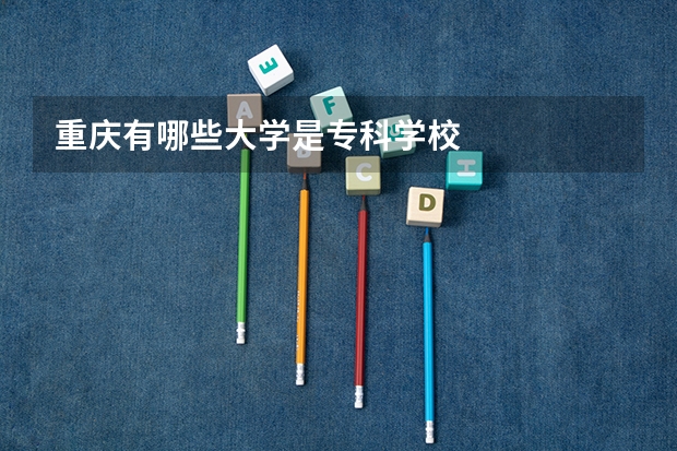 重庆有哪些大学是专科学校