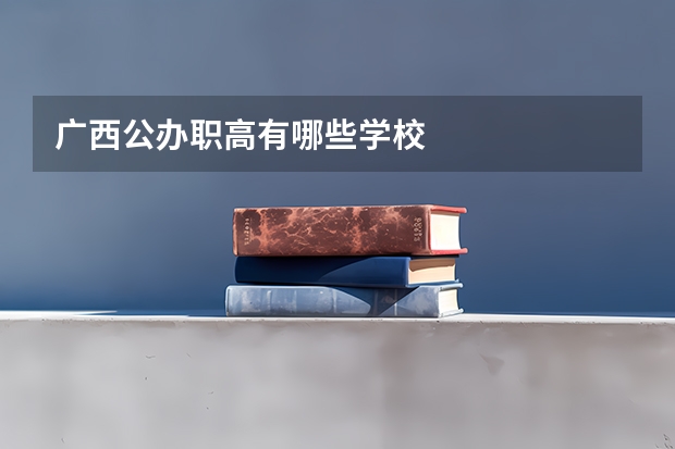 广西公办职高有哪些学校
