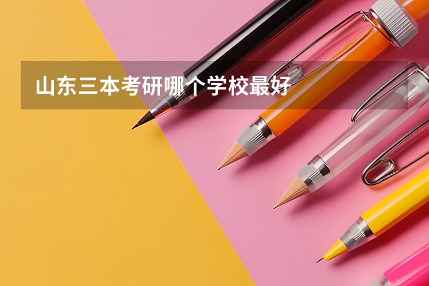 山东三本考研哪个学校最好