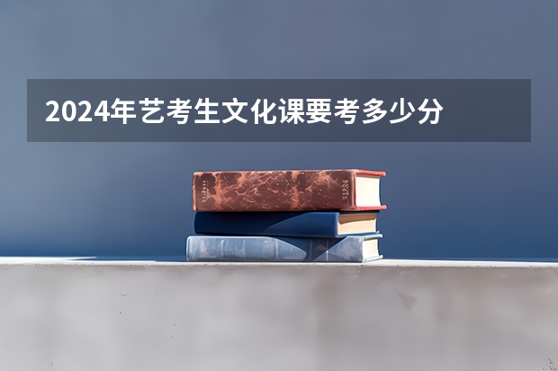 2024年艺考生文化课要考多少分