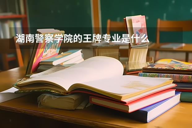 湖南警察学院的王牌专业是什么