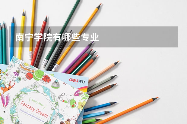 南宁学院有哪些专业