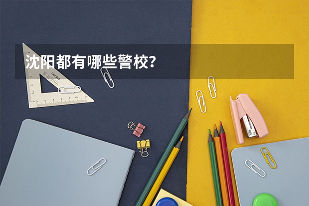 沈阳都有哪些警校？