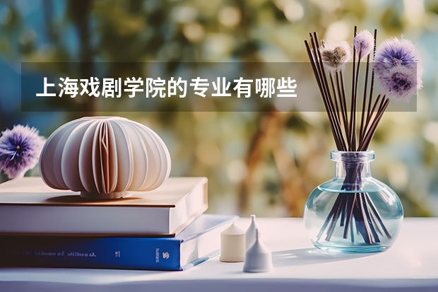 上海戏剧学院的专业有哪些