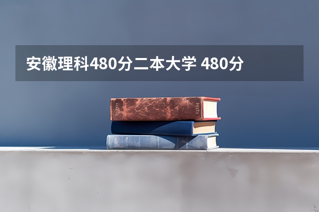 安徽理科480分二本大学 480分左右公办二本大学一览表