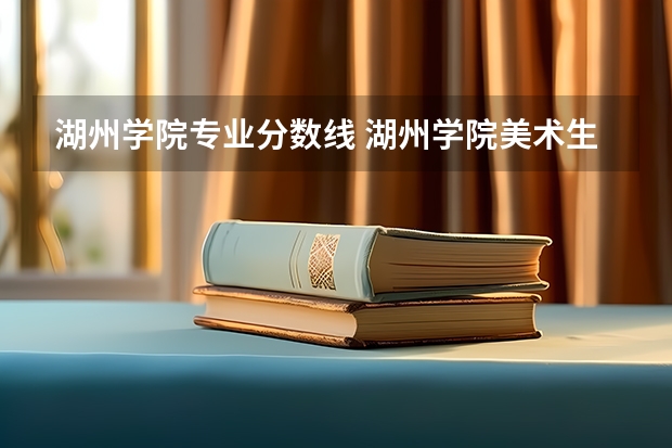 湖州学院专业分数线 湖州学院美术生录取分数线