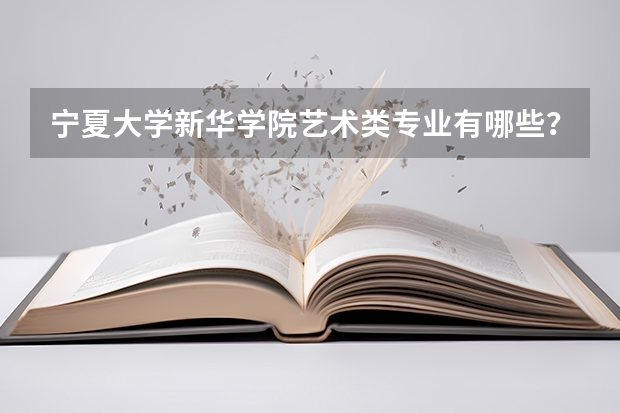 宁夏大学新华学院艺术类专业有哪些？