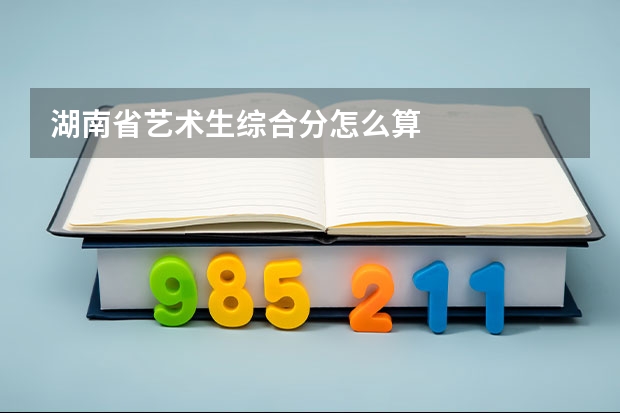 湖南省艺术生综合分怎么算