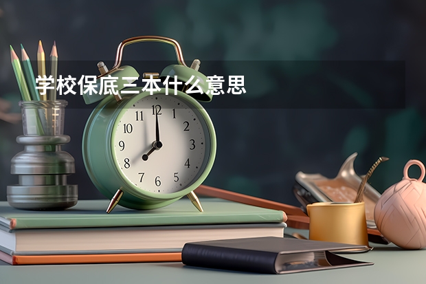 学校保底三本什么意思