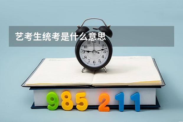 艺考生统考是什么意思