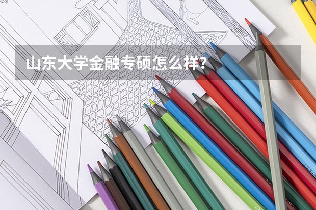 山东大学金融专硕怎么样？