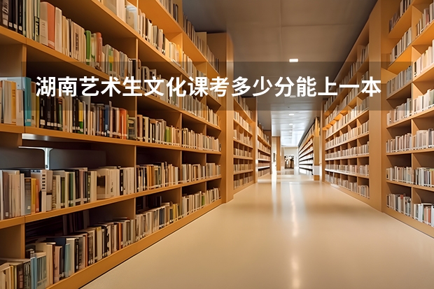 湖南艺术生文化课考多少分能上一本