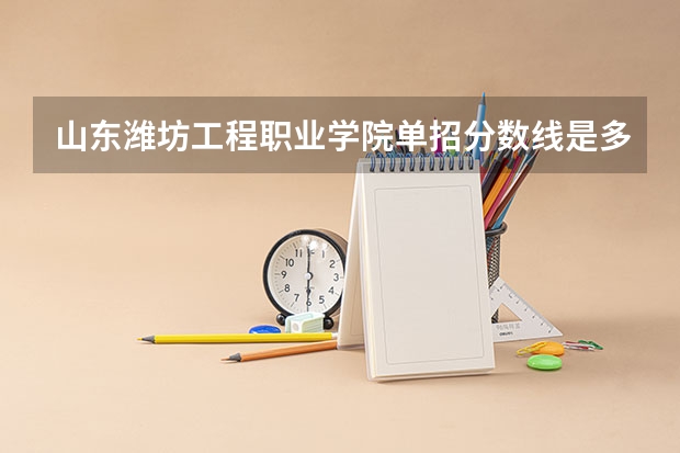 山东潍坊工程职业学院单招分数线是多少？