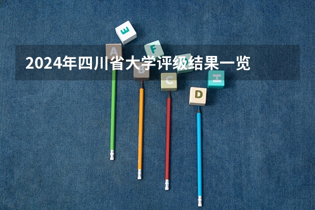 2024年四川省大学评级结果一览 四川学风最好的大学