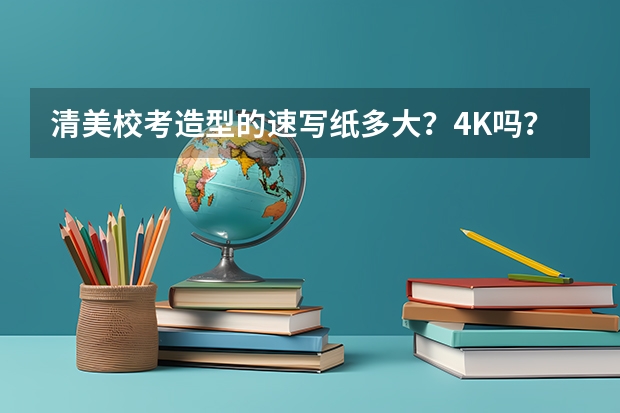 清美校考造型的速写纸多大？4K吗？