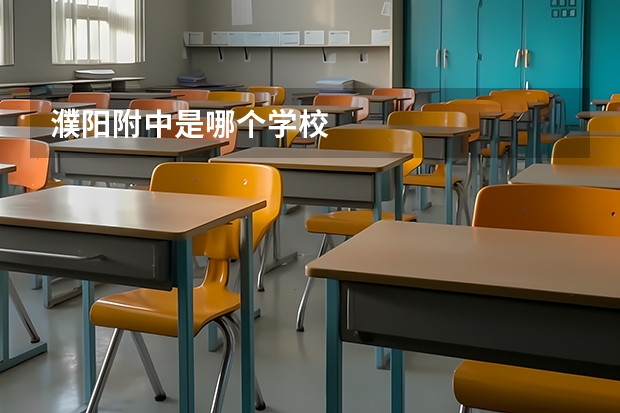 濮阳附中是哪个学校