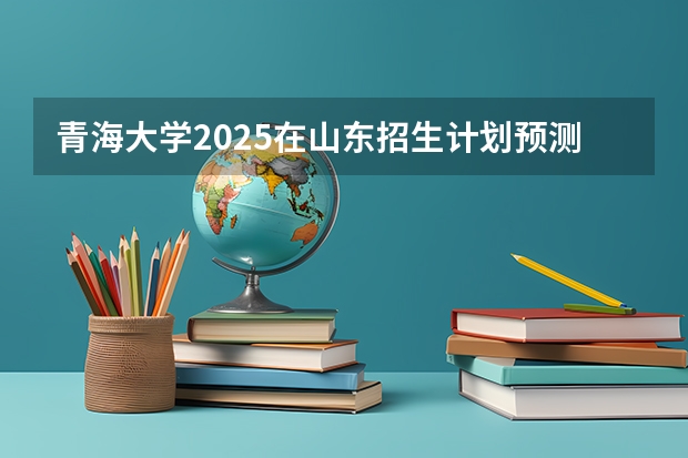 青海大学2025在山东招生计划预测