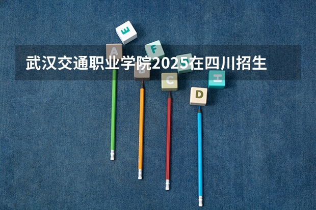 武汉交通职业学院2025在四川招生计划预测