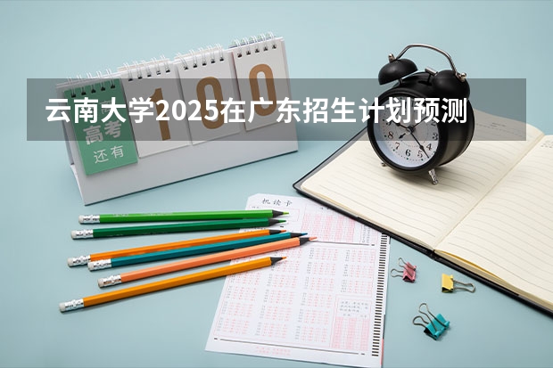 云南大学2025在广东招生计划预测