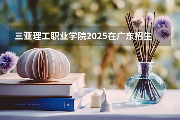 三亚理工职业学院2025在广东招生计划预测