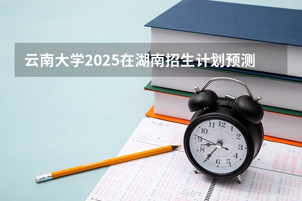 云南大学2025在湖南招生计划预测
