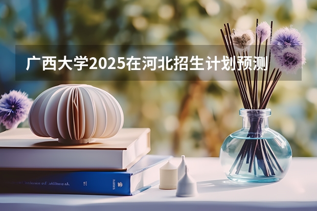 广西大学2025在河北招生计划预测