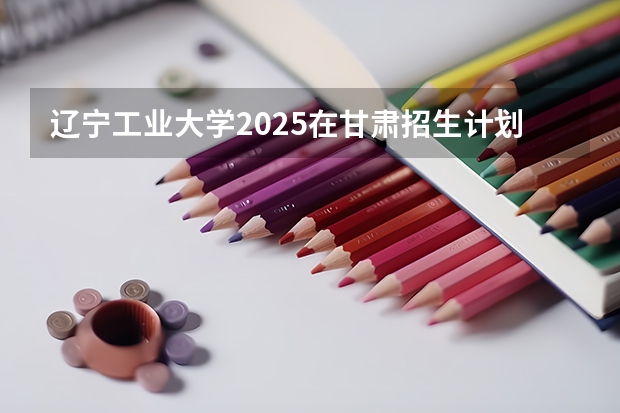 辽宁工业大学2025在甘肃招生计划预测