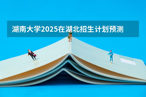 湖南大学2025在湖北招生计划预测