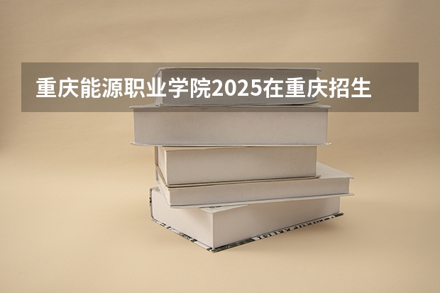 重庆能源职业学院2025在重庆招生计划预测