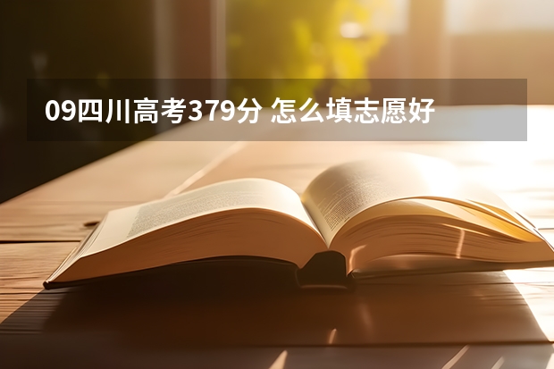 09四川高考379分 怎么填志愿好 一专还是二专？求详细分析