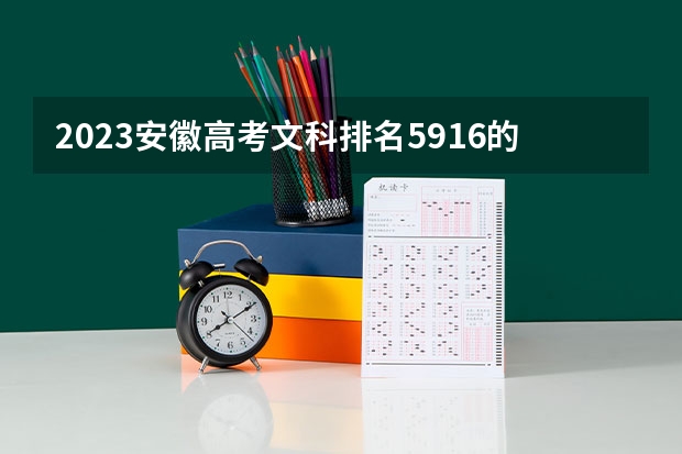 2023安徽高考文科排名5916的考生报哪所大学 往年录取分数线