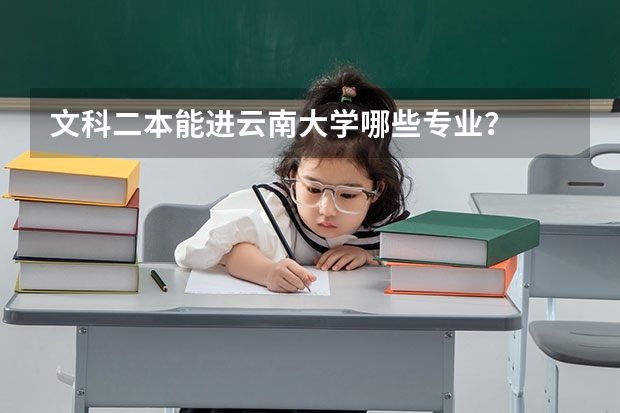 文科二本能进云南大学哪些专业？