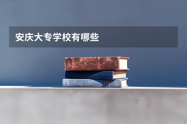 安庆大专学校有哪些