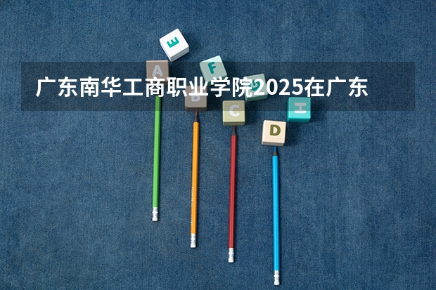 广东南华工商职业学院2025在广东招生计划