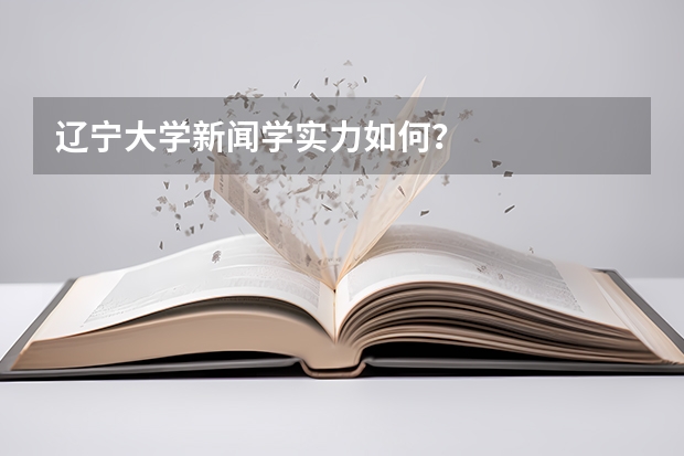 辽宁大学新闻学实力如何？