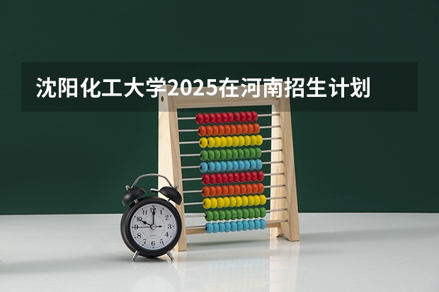 沈阳化工大学2025在河南招生计划