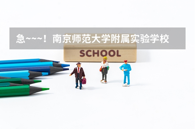 急~~~！南京师范大学附属实验学校的高中部怎么样