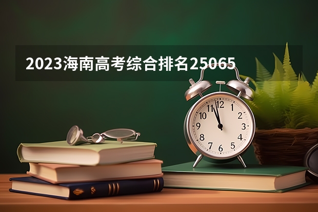 2023海南高考综合排名25065的考生报哪所大学 往年录取分数线