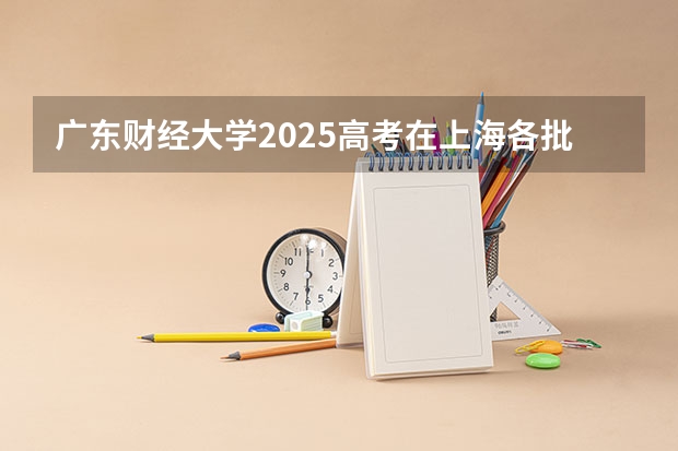 广东财经大学2025高考在上海各批次选科要求