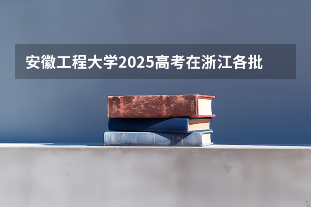 安徽工程大学2025高考在浙江各批次选科要求