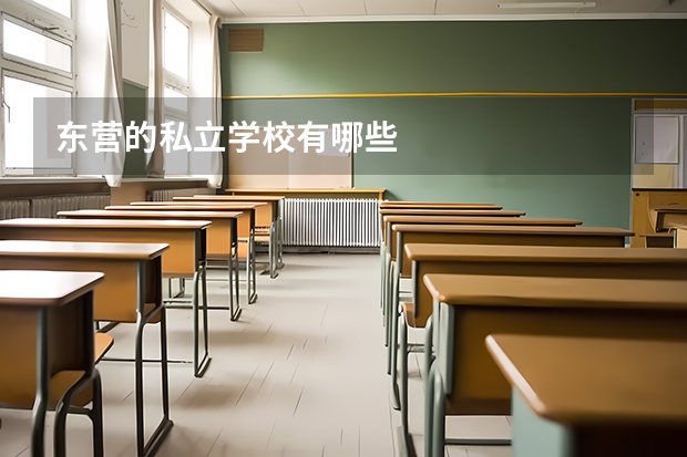 东营的私立学校有哪些