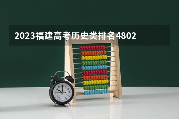 2023福建高考历史类排名4802的考生报哪所大学 往年录取分数线